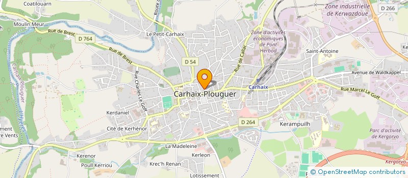 localisation de l'entreprise AR MAOUT PUB à CARHAIX-PLOUGUER