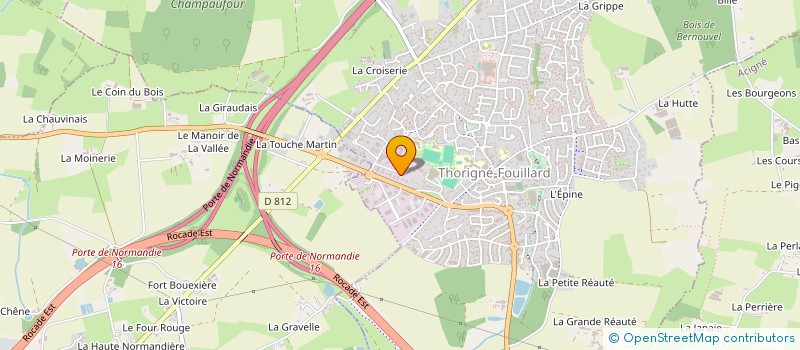 localisation de l'entreprise AR MECA  THORIGNE-FOUILLARD