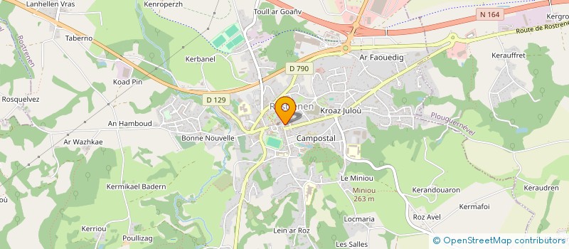 localisation de l'entreprise AR MEIN GLAZ  ROSTRENEN