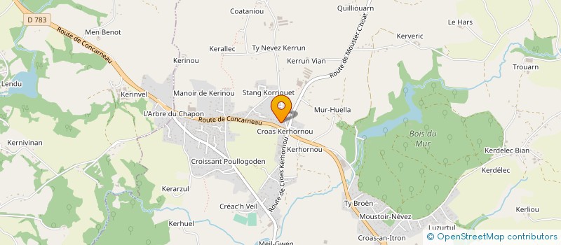 localisation de l'entreprise AR MEN à SAINT-EVARZEC