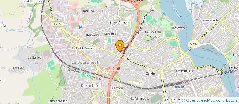 localisation de l'entreprise AR MENUISERIE PLAQUISTE à LORIENT