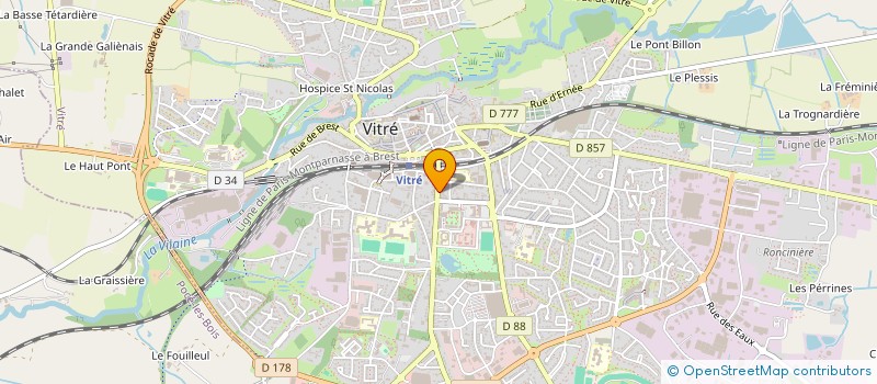 localisation de l'entreprise AR MILIN COZ à VITRE