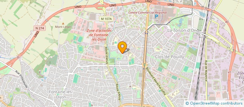 localisation de l'entreprise AR'MONISE L'ETINCELLE DU BIEN ETRE à DIJON