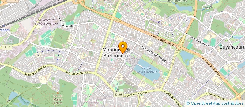 localisation de l'entreprise AR'MONY COIFFURE à MONTIGNY-LE-BRETONNEUX