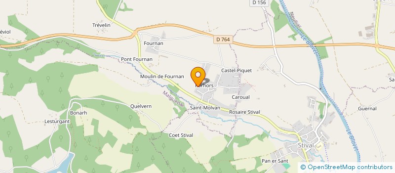 localisation de l'entreprise AR NEIZH  CLEGUEREC