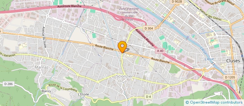 localisation de l'entreprise AR.NET  SCIONZIER