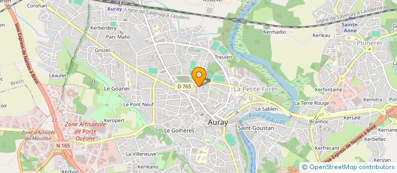 localisation de l'entreprise AR PALLEC à AURAY