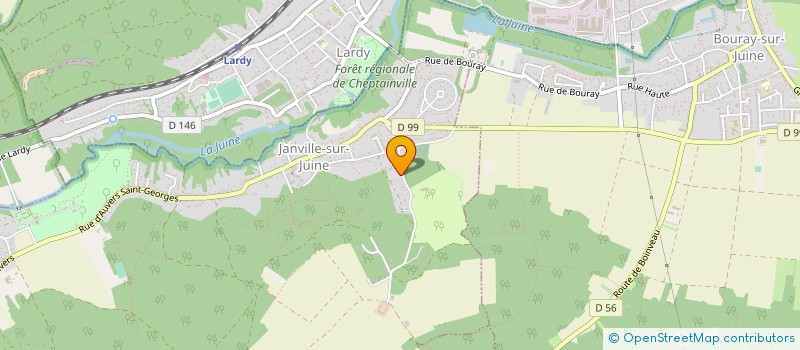 localisation de l'entreprise AR' PEINTURE à JANVILLE-SUR-JUINE