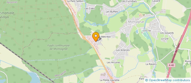 localisation de l'entreprise AR PERFORMANCES à MONTAGNAT