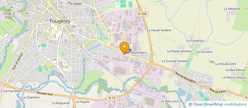 localisation de l'entreprise AR PLIJADUR  FOUGERES