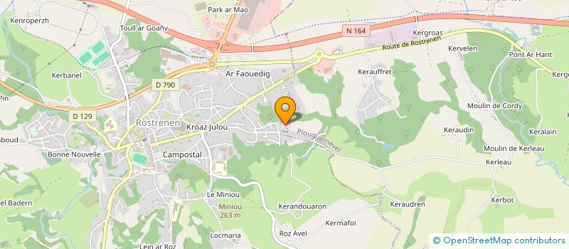 localisation de l'entreprise AR POULL  MELLIONNEC