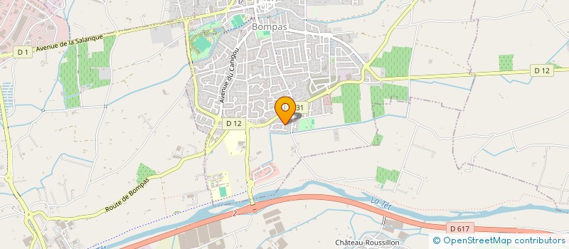 localisation de l'entreprise AR PROJET à BOMPAS