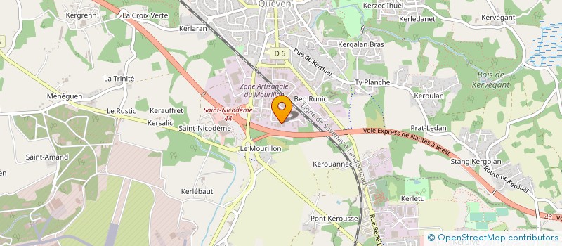 localisation de l'entreprise AR RECEPTIONS  QUEVEN