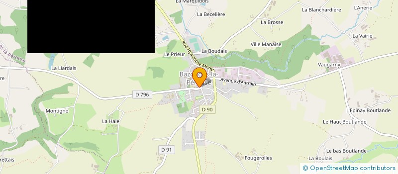 localisation de l'entreprise AR' ROMANCE à BAZOUGES-LA-PEROUSE