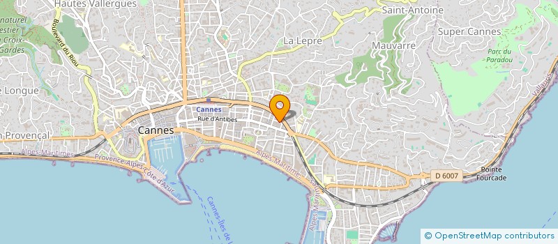 localisation de l'entreprise AR'SCENE EVOLUTIONS à CANNES