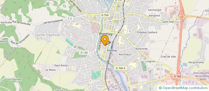 localisation de l'entreprise AR STER à PONTIVY