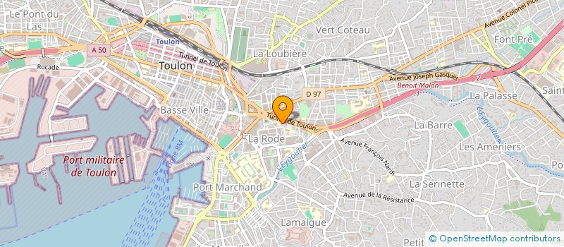 localisation de l'entreprise AR SUD NETTOYAGE à TOULON
