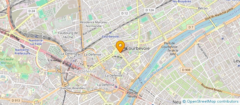 localisation de l'entreprise AR'T CREATION à COURBEVOIE