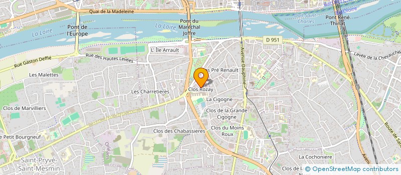 localisation de l'entreprise AR TRW SULLY à ORLEANS