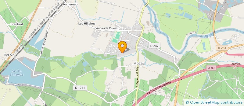 localisation de l'entreprise AR VEIL à ABZAC