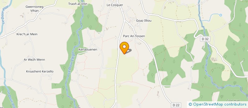 localisation de l'entreprise AR VUOC'HIG à LANVELLEC