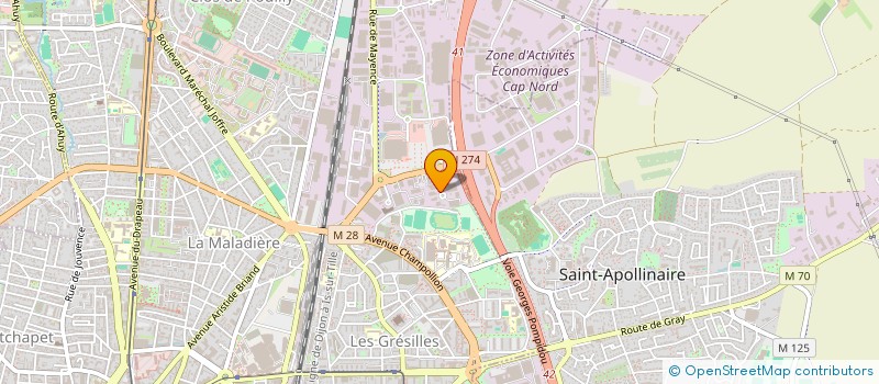 localisation de l'entreprise AR2 RENOVATION & AMENAGEMENT à DIJON