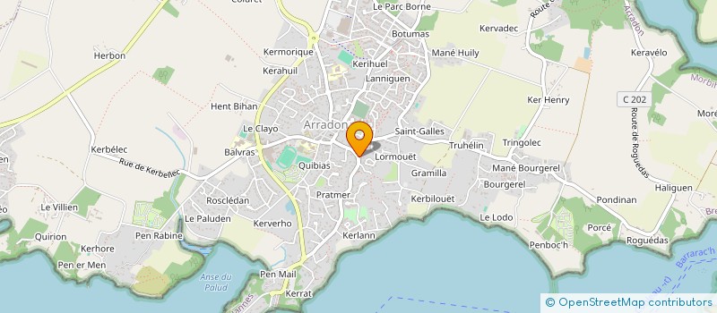 localisation de l'entreprise AR2CO à ARRADON