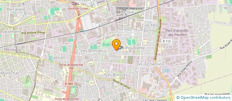 localisation de l'entreprise ARA  VILLEURBANNE