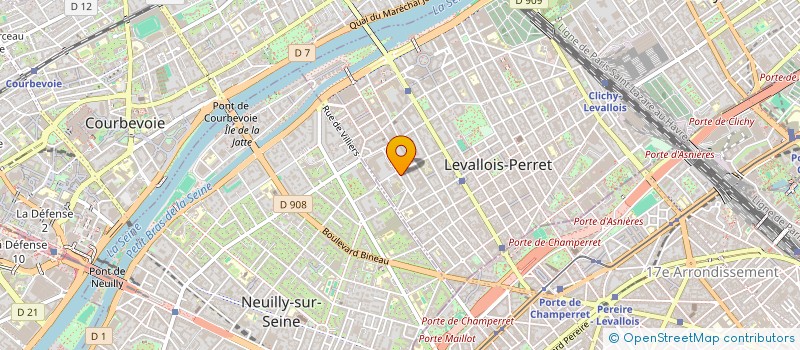 localisation de l'entreprise ARA à LEVALLOIS-PERRET