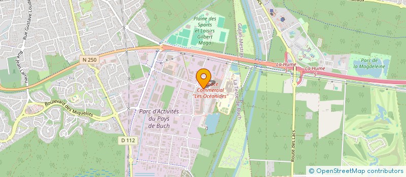 localisation de l'entreprise ARA  BISCARROSSE