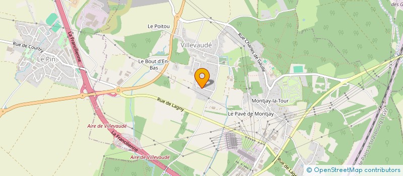 localisation de l'entreprise ARA à VILLEVAUDE