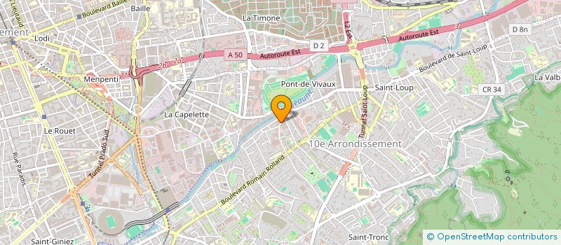 localisation de l'entreprise ARA MULTI SERVICES à MARSEILLE