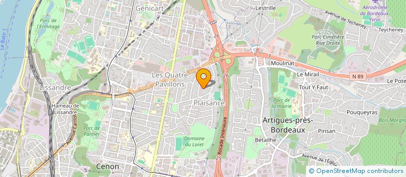 localisation de l'entreprise ARA SOLUTIONS  CENON