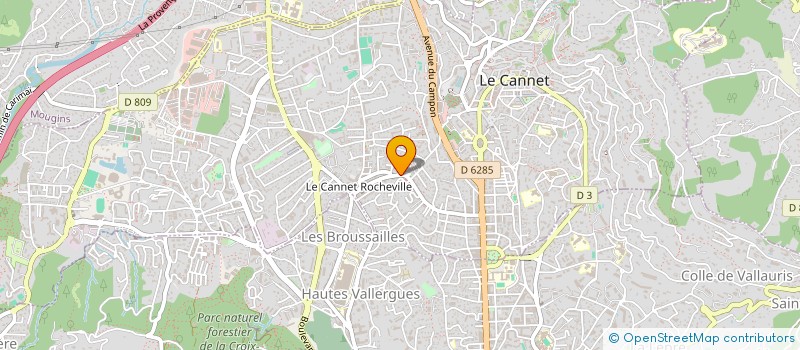 localisation de l'entreprise ARA SUSHI WOK à LE CANNET