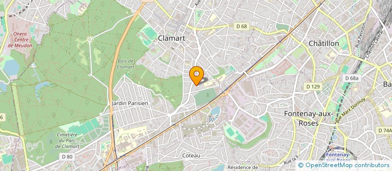 localisation de l'entreprise ARA TP à CLAMART