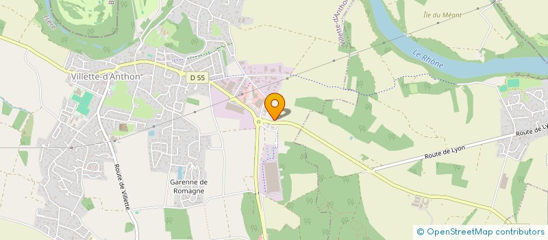 localisation de l'entreprise ARA VISUEL  VILLETTE-D'ANTHON