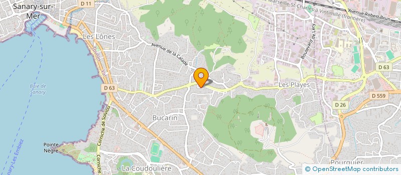 localisation de l'entreprise ARAB FOCUS MEDIA ( AFM ) à SIX-FOURS-LES-PLAGES