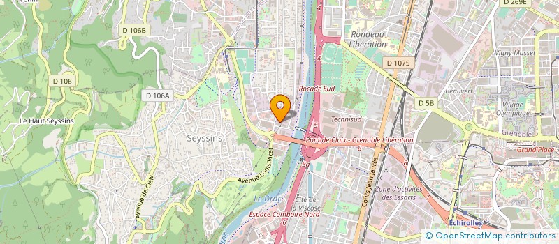 localisation de l'entreprise ARABESQUE à SEYSSINS