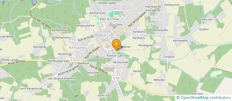 localisation de l'entreprise ARABESQUE  MOELAN-SUR-MER