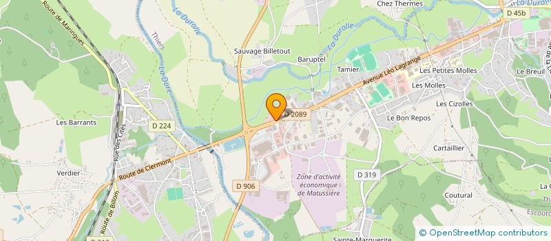 localisation de l'entreprise ARABESQUE à THIERS