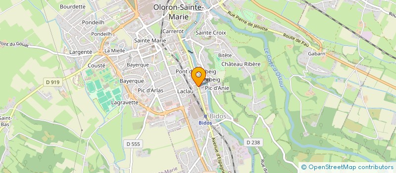 localisation de l'entreprise ARABESQUE  OLORON-SAINTE-MARIE