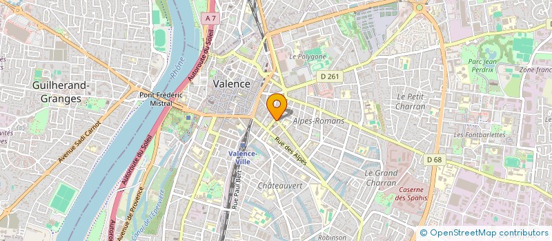 localisation de l'entreprise ARABESQUE LE GESTE AU QUOTIDIEN  VALENCE