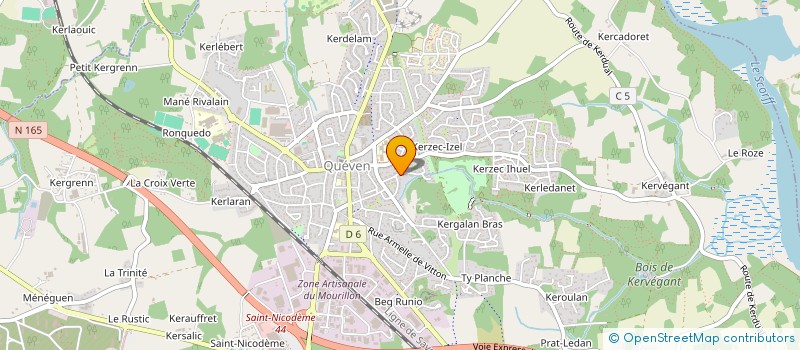 localisation de l'entreprise ARABESQUES  QUEVEN