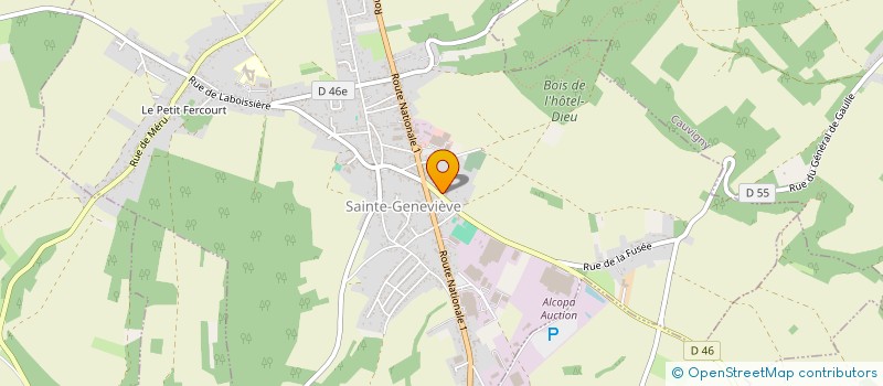 localisation de l'entreprise ARABRAZ  SAINTE-GENEVIEVE