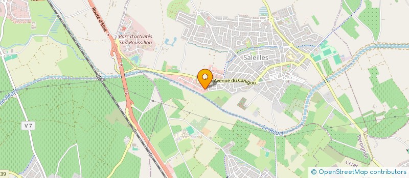 localisation de l'entreprise ARACIL à SALEILLES