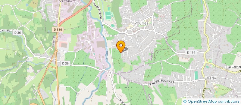 localisation de l'entreprise ARACIL FINANCE  VOURLES