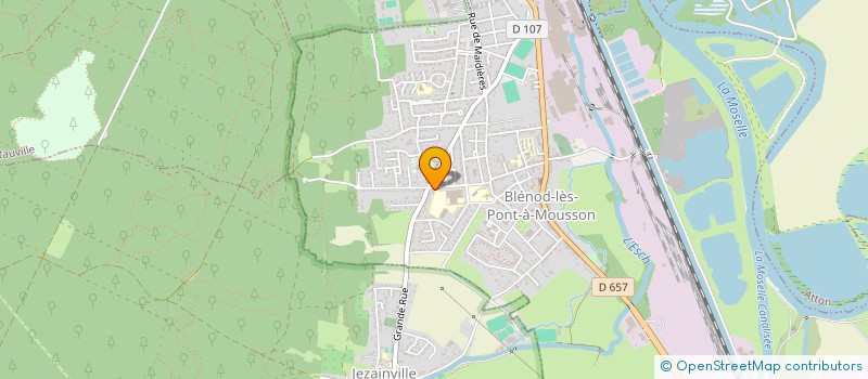 localisation de l'entreprise ARACT LORRAINE  PONT-A-MOUSSON