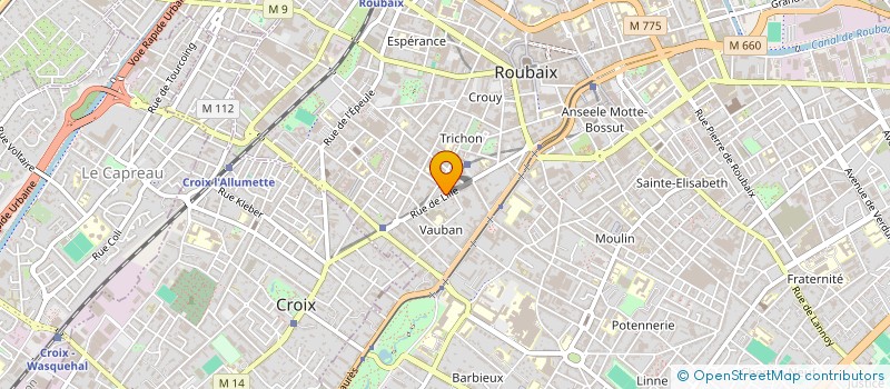 localisation de l'entreprise ARAD à ROUBAIX
