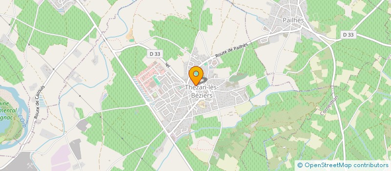 localisation de l'entreprise ARAD à THEZAN-LES-BEZIERS