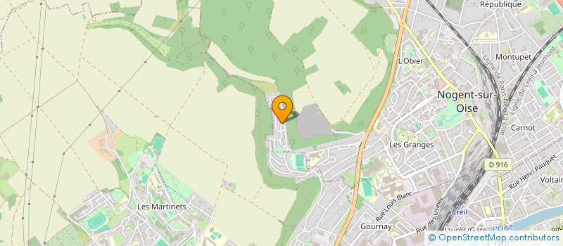 localisation de l'entreprise ARADONF'  NOGENT-SUR-OISE